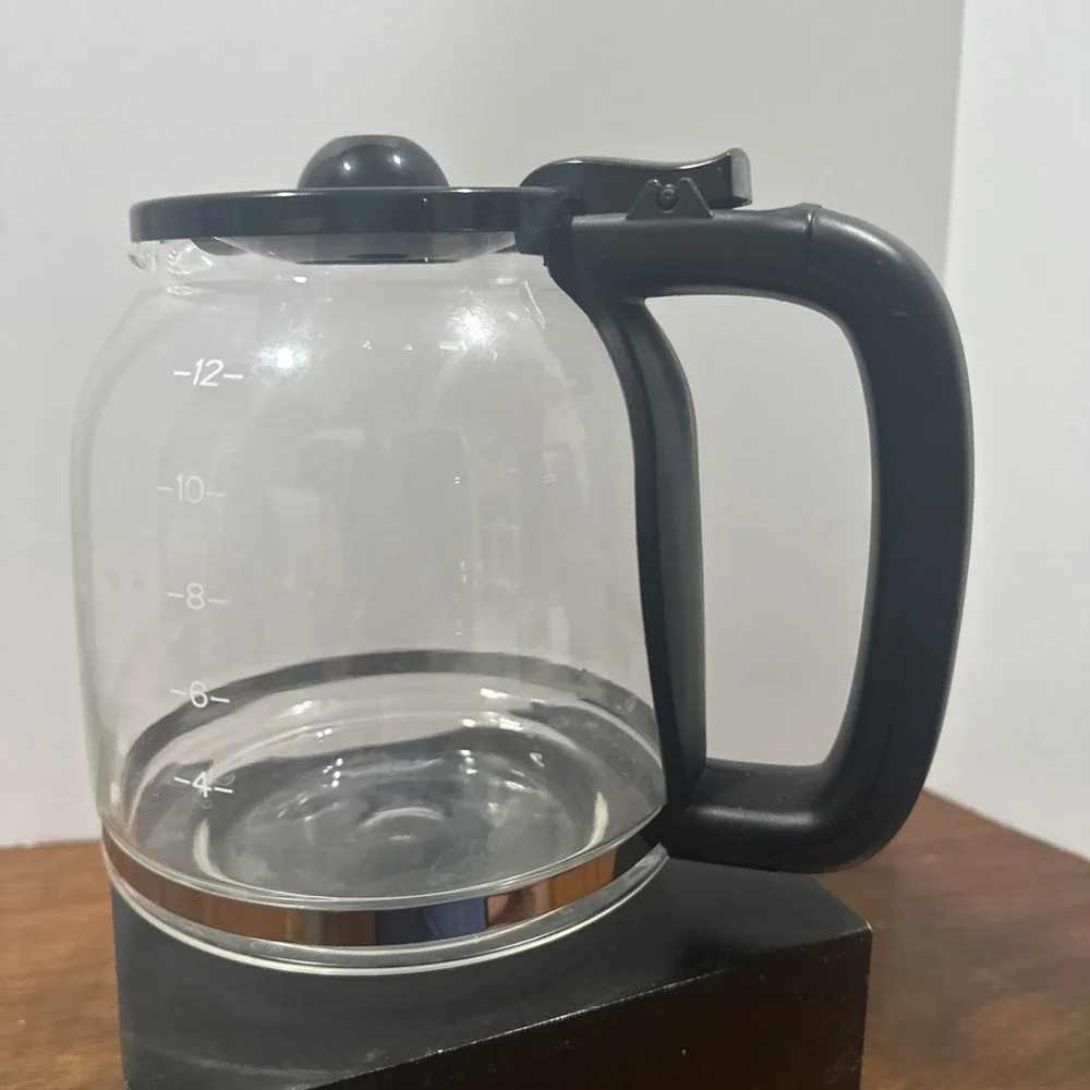Replacement Carafe 12 Cup Coffee‎ Maker Glass Pot Lid Brewing Bean Roast Blend